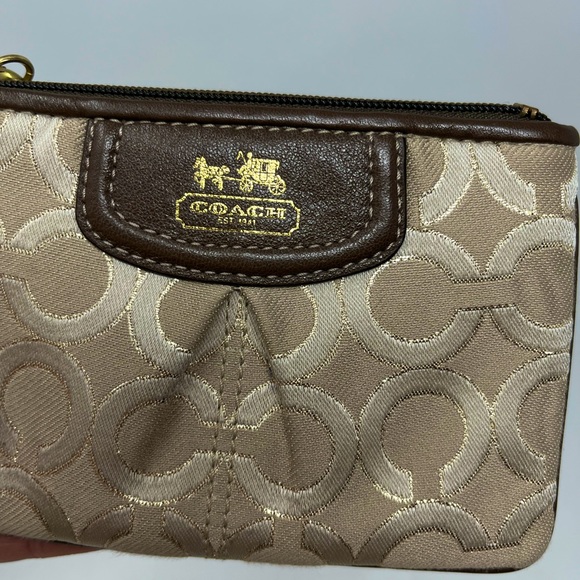 Coach Optic Wristlet Brown Bag - Picture 2 of 7